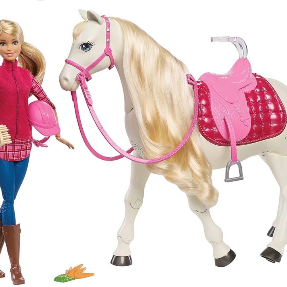 Barbie Dreamhouse Electric Horse and doll set